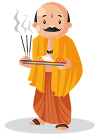 Pandit performing a ritual