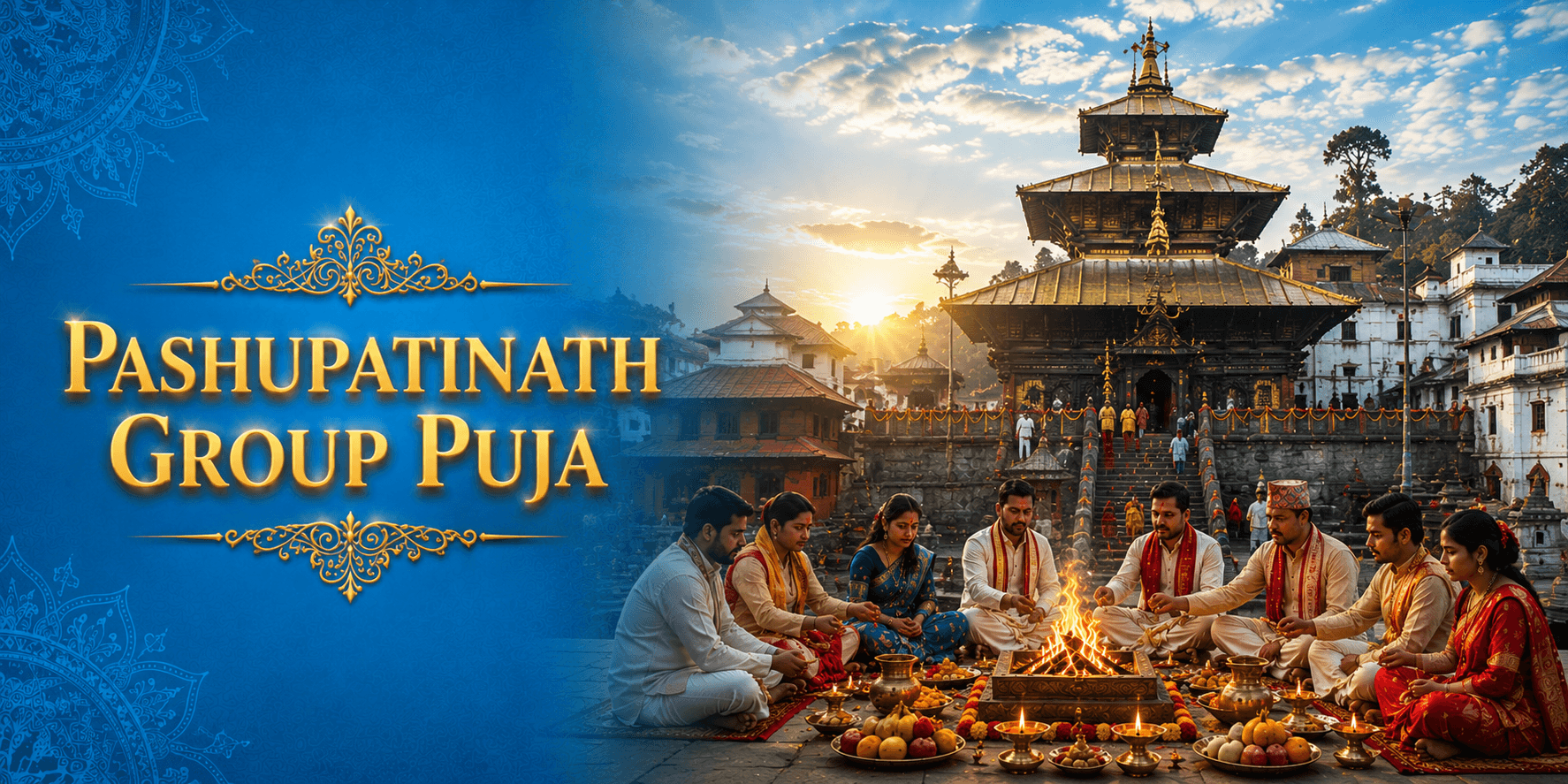 Pashupatinath Group Puja At Kathmandu