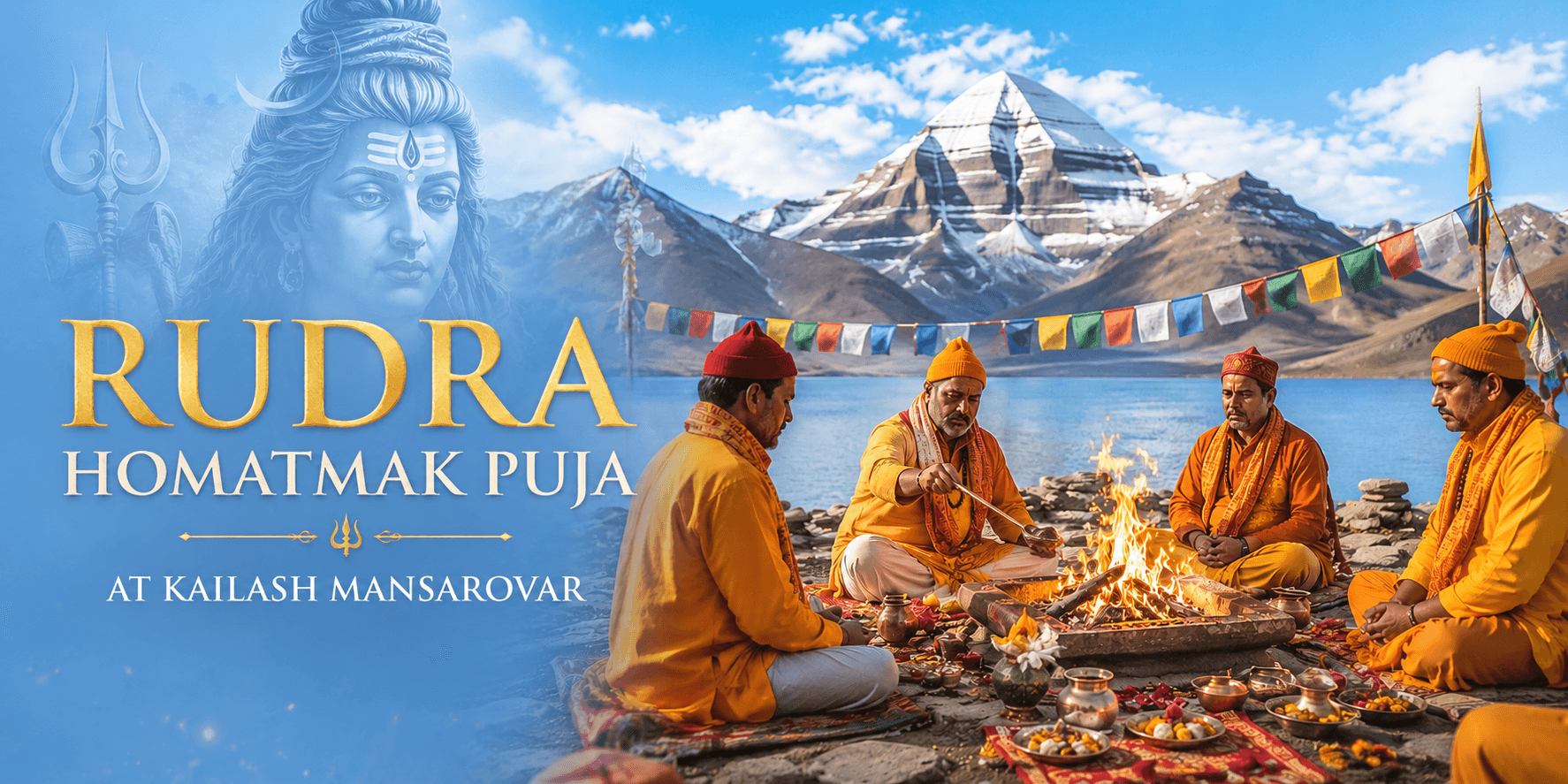 Rudra Homatmak Puja At Kailash Mansarovar